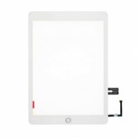 Touch Screen Assembly with Silver Home Button Assembly - White for iPad 6