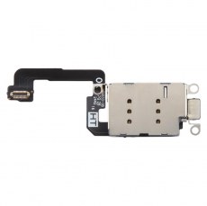 Dual SIM Card Holder Socket with Flex Cable For iPhone 16 Plus