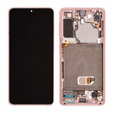 OLED Screen Assembly with Frame - Pink for Samsung Galaxy S21