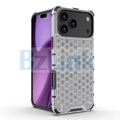 Shockproof Honeycomb Hard PC Protection Case for iPhone 17