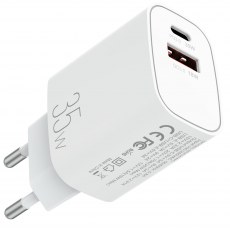 Dual Port 35W USB C PD Charger QC3.0 USB A 18W Charger