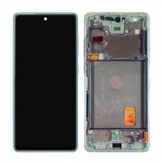 OLED Screen Assembly with Frame - Cloud Mint for Samsung Galaxy S20 FE 5G