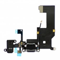 Headphone & Charging Connector Flex Cable Black for iPhone 5