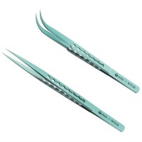 Straight Curve Tip Forceps for Phone Motherboard Wire Jump Chip IC Repair Tool