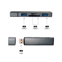 5 in 1 USB Hub OTG Card Reader USB 3.0 Type C to SD Micro SD TF Card Reader Smart Memory Microsd Cardreader