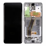 LCD Screen Assembly with Frame - Black for Samsung Galaxy S20