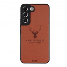 DEER PU Leather Phone Case for Samsung Galaxy S22 S23 S24