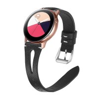 Genuine Leather Water Droplets Slim Watch Strap for Samsung Galaxy Watch4