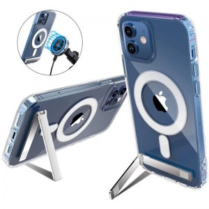 Magnetic Mobile Phone Case with Kickstand for iPhone 15 14