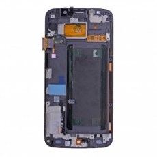 LCD Screen and Digitizer Assembly with Frame - Gold for Samsung Galaxy S6 Edge SM-G925