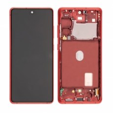 OLED Screen Assembly with Frame - Cloud Red for Samsung Galaxy S20 FE 5G