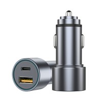 Fast Charging Type c Qc3.0 36W Metal Dual Port Car Charger