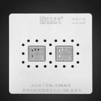 BGA Stencil For iPhone A10 A11 A12 A13 CPU Double Bottom Layer IC Solder