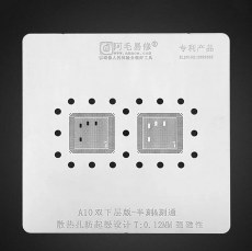 BGA Stencil For iPhone A10 A11 A12 A13 CPU Double Bottom Layer IC Solder