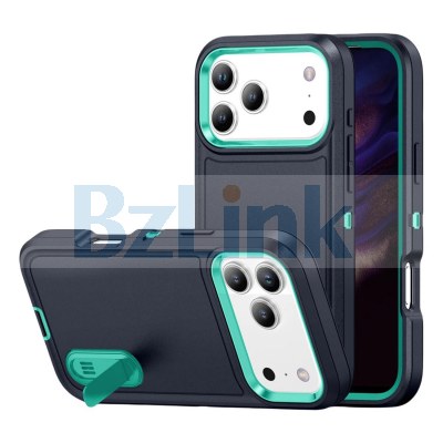 Heavy Duty Shockproof Anti-Scratch Rugged Protective Kickstand Case for iPhone 17