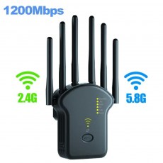 BU13 1200Mbps Wireless WiFi Repeater Dual-Band 2.4G 5G WiFi Extender Antenna Network Amplifier WPS Router