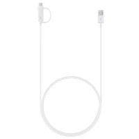 Samsung USB Combo Cable EP-DG930DWE 1.5m, 3A White USB-A to Micro USB or USB-C