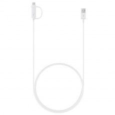 Samsung USB Combo Cable EP-DG930DWE 1.5m, 3A White USB-A to Micro USB or USB-C