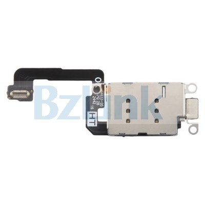 Dual SIM Card Holder Socket with Flex Cable For iPhone 16 Plus