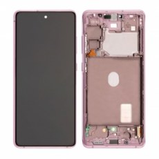 OLED Screen Assembly with Frame - Cloud Lavender for Samsung Galaxy S20 FE 5G