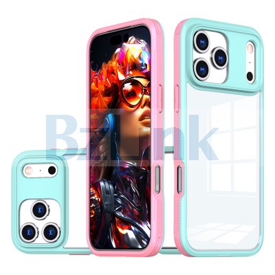 Shockproof Hard PC TPU Transparent Case for iPhone 17