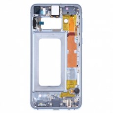 Middle Frame Bezel Plate with Side Keys for Samsung Galaxy S10e SM-G970F DS, SM-G970U, SM-G970W (Blue)