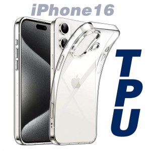 Transparent Silicone Soft TPU Phone Case for iPhone 16 Bulk