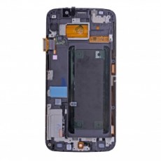 LCD Screen and Digitizer Assembly with Frame - Green for Samsung Galaxy S6 Edge SM-G925