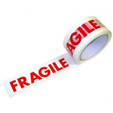 5cm Width 1Roll 66Meters Fragile Red Safety Adhesive