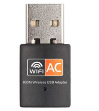 802.11AC 600Mbps Dual Band 2.4G/5.8Ghz Wi-Fi Dongle with External Antenna for Laptop