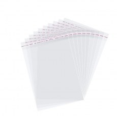 100Pcs Transparent Opp Bags Self Sealing Poly Plastic Bags