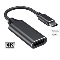 Type C to HDMI-compatible Cable Ultra HD 4k USB 3.1 HDTV Cable Adapter Converter