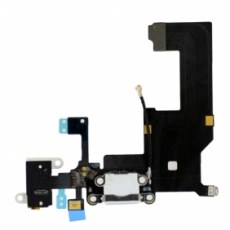 Headphone & Lightning Connector Flex Cable White For iPhone 5